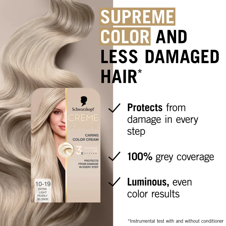 Schwarzkopf Creme Supreme 10-19 Ultra Light Pearly Blonde Schwarzkopf