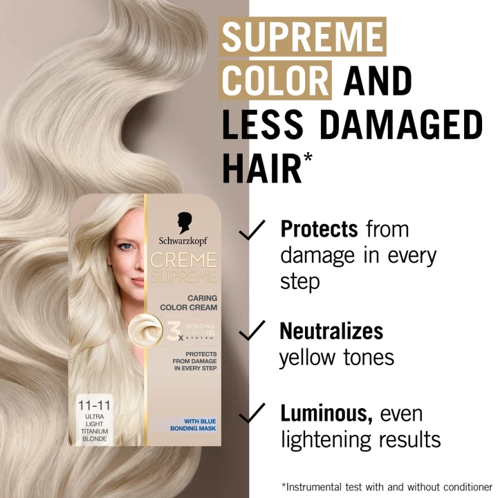 Schwarzkopf Creme Supreme 11-11 Ultra Light Titanium Blonde Schwarzkopf