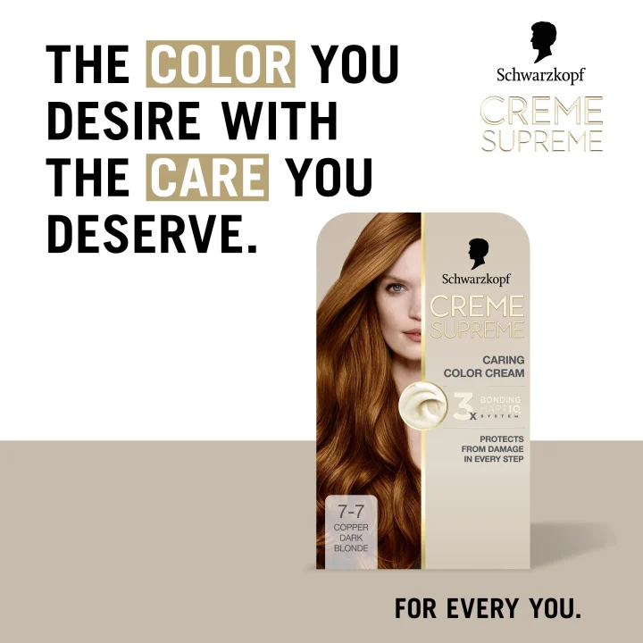 Schwarzkopf Creme Supreme 7-7 Copper Dark Blonde Schwarzkopf