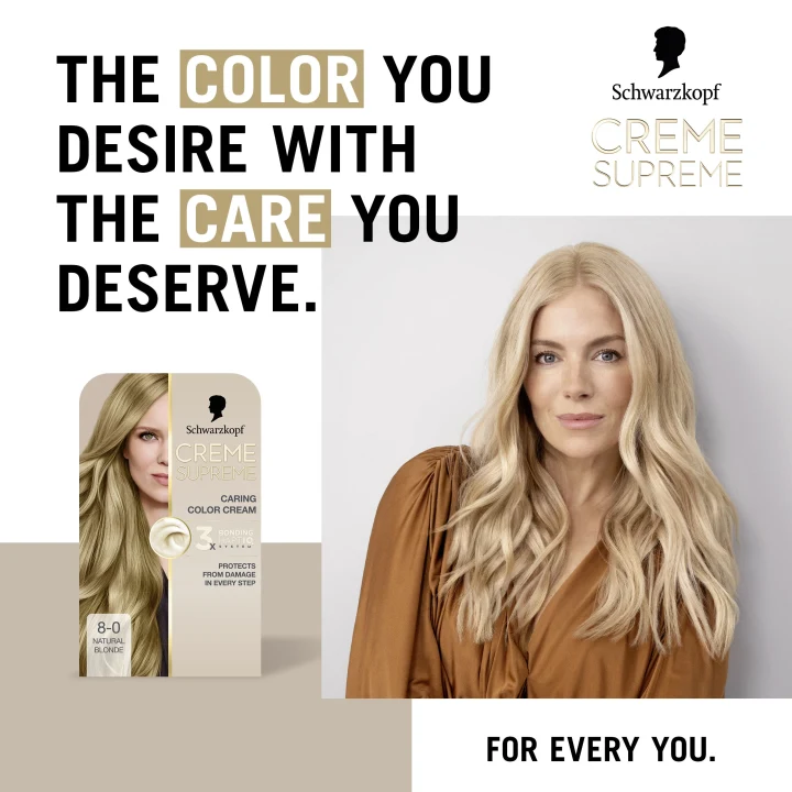 Schwarzkopf Creme Supreme 8-0 Natural Blonde Schwarzkopf