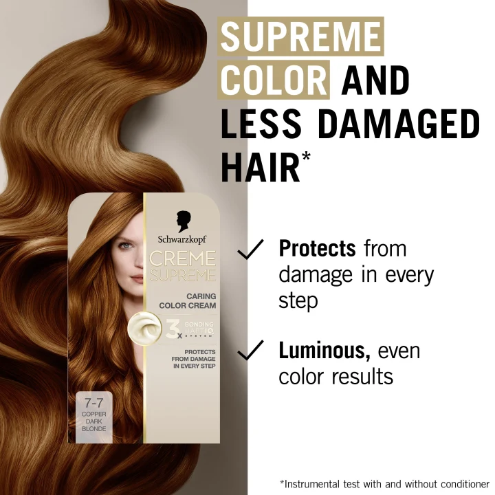 Schwarzkopf Creme Supreme 7-7 Copper Dark Blonde Schwarzkopf