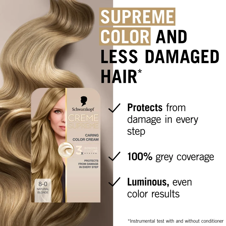Schwarzkopf Creme Supreme 8-0 Natural Blonde Schwarzkopf