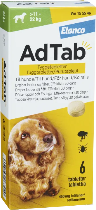 AdTab Tuggtablett 450mg Blister 6 tablett 