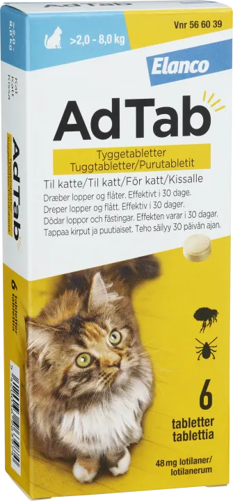 AdTab Tuggtablett 48mg Blister 6 tabletter AdTab