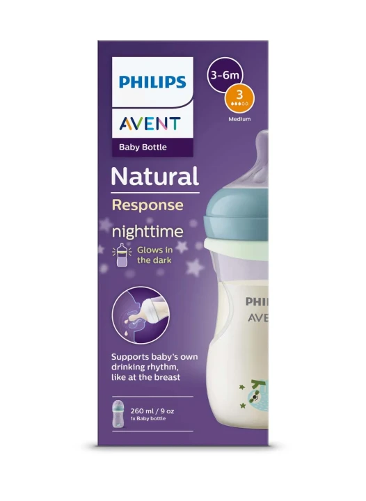 Philips Avent Natural Response Flaska Nighttime 260 ml Philips Avent