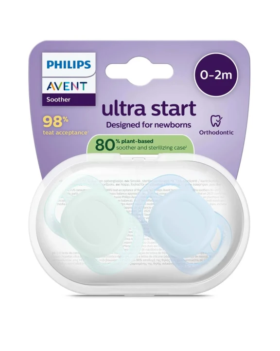 Philips Avent Ultra Start Napp För Nyfödda Mix 2-pack 0-2 mån Philips Avent