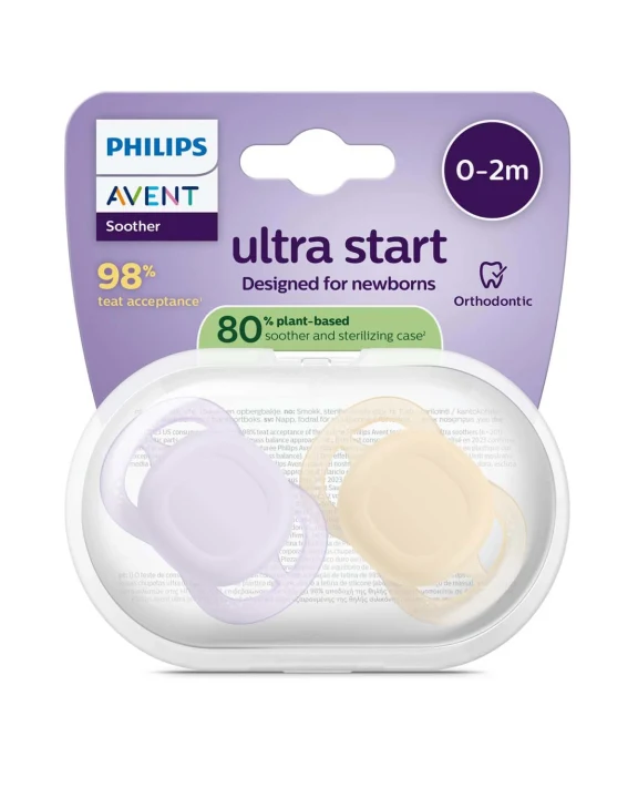 Philips Avent Ultra Start Napp För Nyfödda Mix 2-pack 0-2 mån Philips Avent