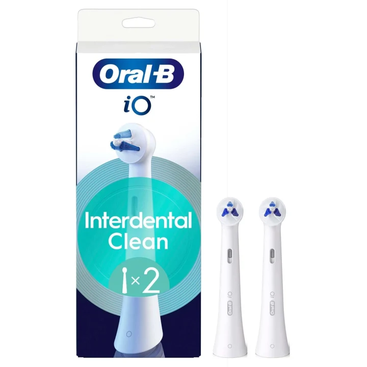 Oral-B iO Interdental Clean Tandborsthuvuden Vit 2-pack Oral-B