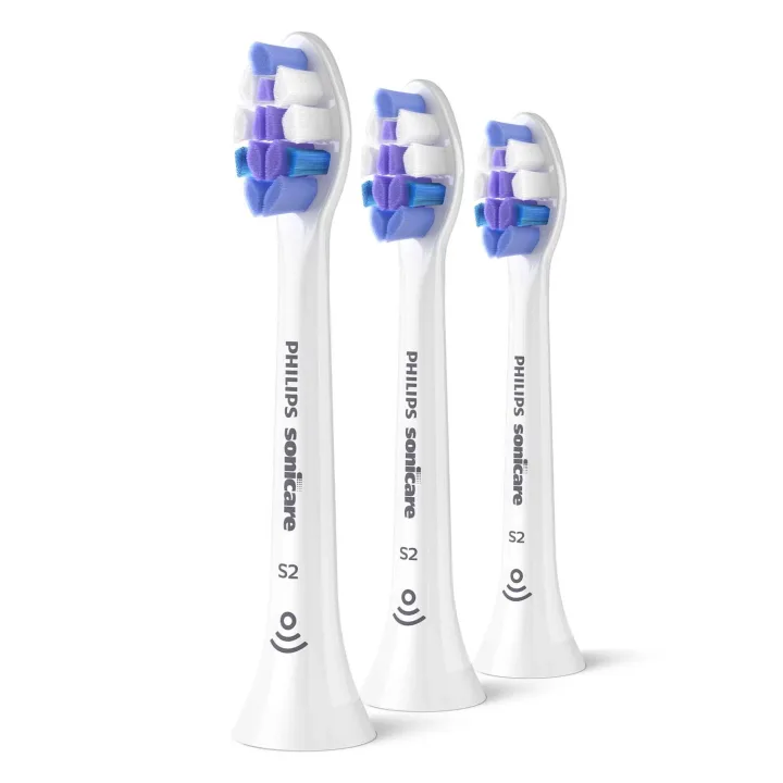 Philips Sonicare S2 Sensitive borsthuvuden, vita, 2+1 pack Philips