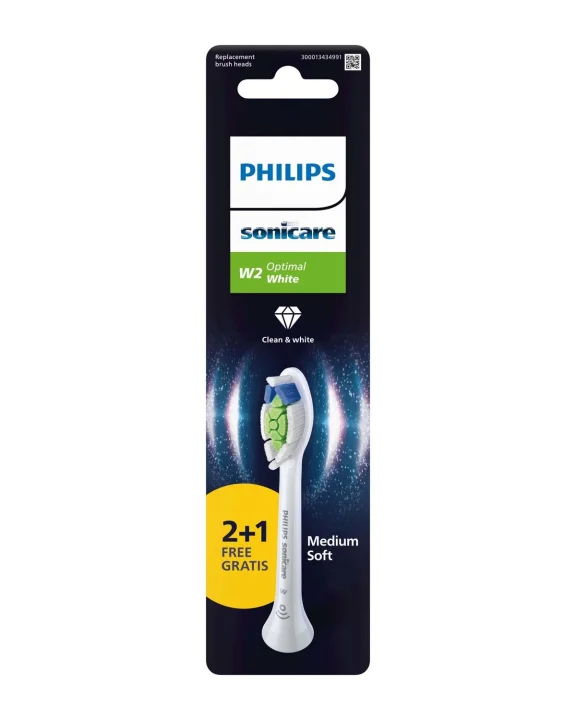 Philips Sonicare W2 Optimal White Borsthuvuden Vita 3-pack Philips