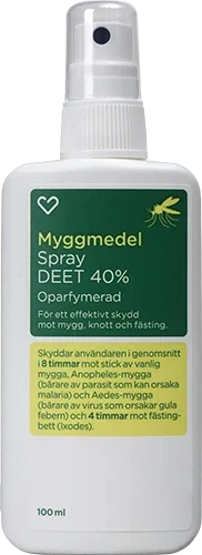 Hjärtats Myggmedel DEET 40% Spray 100 ml Hjärtats