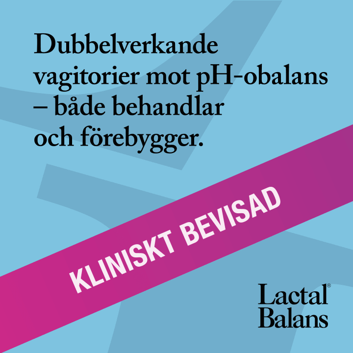 Lactal Balans Vagitorier Intimvård 7 st Lactal Balans