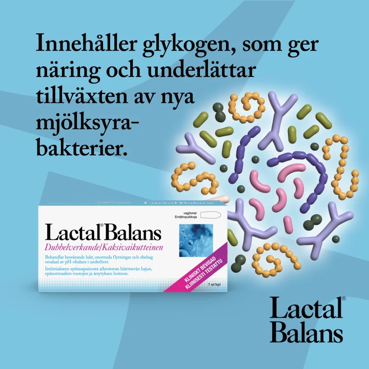 Lactal Balans Vagitorier Intimvård 7 st Lactal Balans