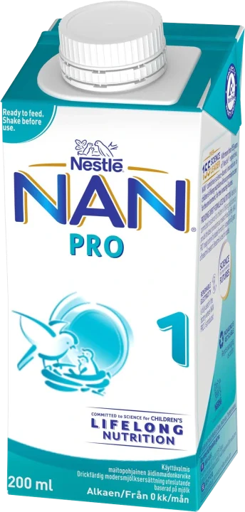 NAN PRO 1 Drickfärdig Mjölkersättning 200 ml Nan