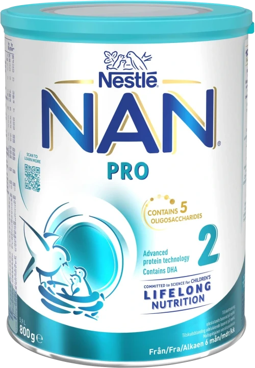 NAN PRO 2 Mjölkersättning 800 g Nan