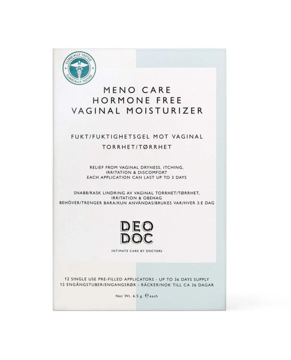 DeoDoc Meno Care Hormone Free Vaginal Moisturizer 78 g, 12 st DeoDoc