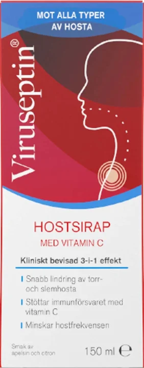 Viruseptin Hostsirap Med Vitamin C 150 ml Viruseptin