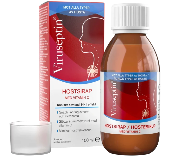 Viruseptin Hostsirap Med Vitamin C 150 ml Viruseptin