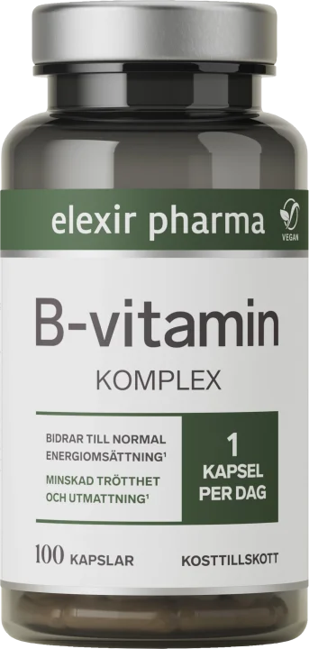 Elexir Pharma B-vitamin Komplex 100 kapslar Elexir Pharma