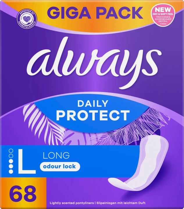 Always Long Liner GigaPack 68 st Always