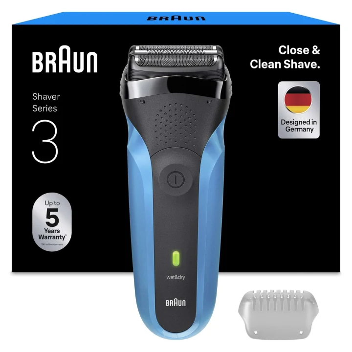 Braun Series 3 Elektrisk Rakapparat 310S Blå Braun