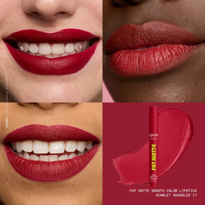 NYX Professional Makeup Fat Matte Slick Click Pomade 8 ml 17 Scarlet Snuggles NYX Professional Makeup