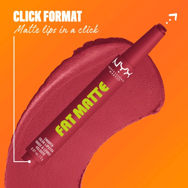 NYX Professional Makeup Fat Matte Slick Click Pomade 8 ml 16 Plushin' Plum NYX Professional Makeup
