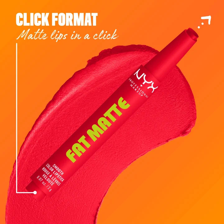 NYX Professional Makeup Fat Matte Slick Click Pomade 8 ml 15 Fuzzy Flame NYX Professional Makeup