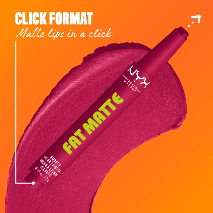 NYX Professional Makeup Fat Matte Slick Click Pomade 8 ml 14 Hibiscus Hug NYX Professional Makeup