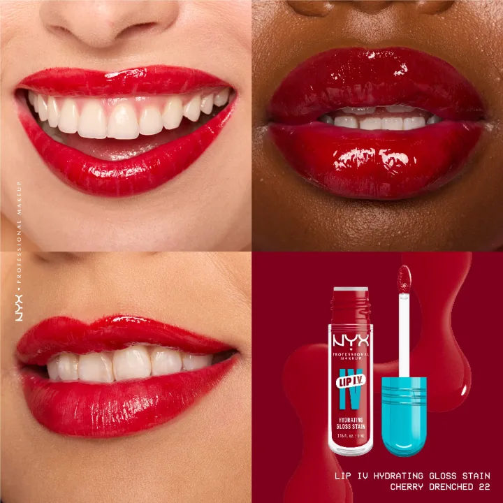 NYX Professional Makeup Lip I.V. Lip Gloss 5 ml 22 Cherry Drenched NYX Professional Makeup