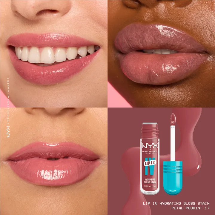 NYX Professional Makeup Lip I.V. Lip Gloss 5 ml 17 Petal Pourin NYX Professional Makeup