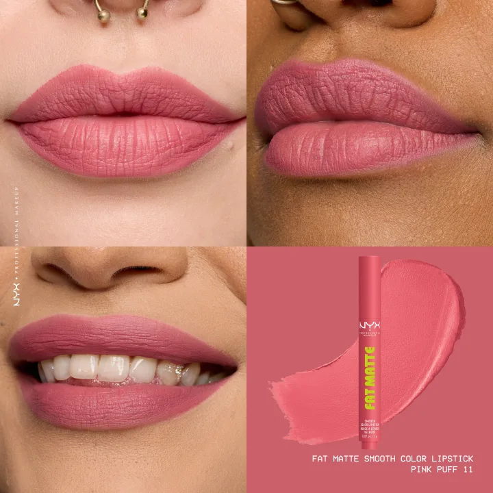 NYX Professional Makeup Fat Matte Slick Click Pomade 8 ml 11 Pink Puff NYX Professional Makeup