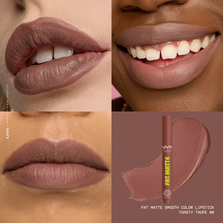 NYX Professional Makeup Fat Matte Slick Click Pomade 8 ml 08 Toasty Taupe NYX Professional Makeup