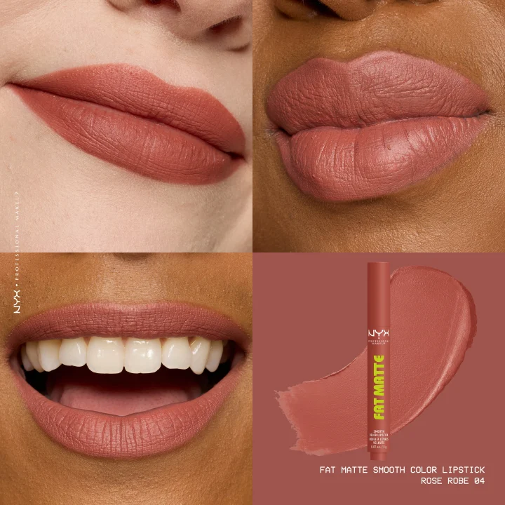 NYX Professional Makeup Fat Matte Slick Click Pomade 8 ml 04 Rose Robe NYX Professional Makeup