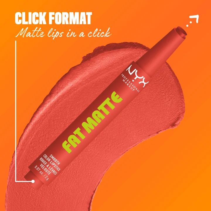 NYX Professional Makeup Fat Matte Slick Click Pomade 8 ml 03 Coral NYX Professional Makeup