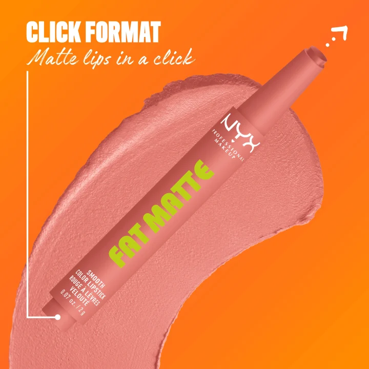 NYX Professional Makeup Fat Matte Slick Click Pomade 8 ml 02 Cashmere Cutie NYX Professional Makeup