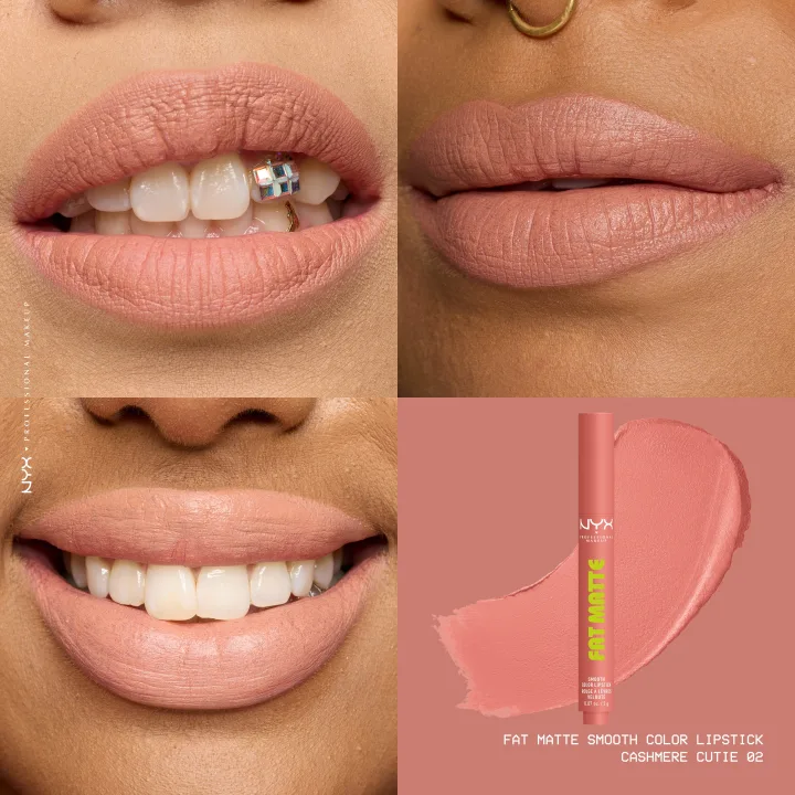 NYX Professional Makeup Fat Matte Slick Click Pomade 8 ml 02 Cashmere Cutie NYX Professional Makeup