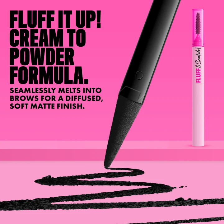 NYX Professional Makeup Fluff N Snatch Brow Powder Brynpenna 1 g 08 Black NYX Professional Makeup