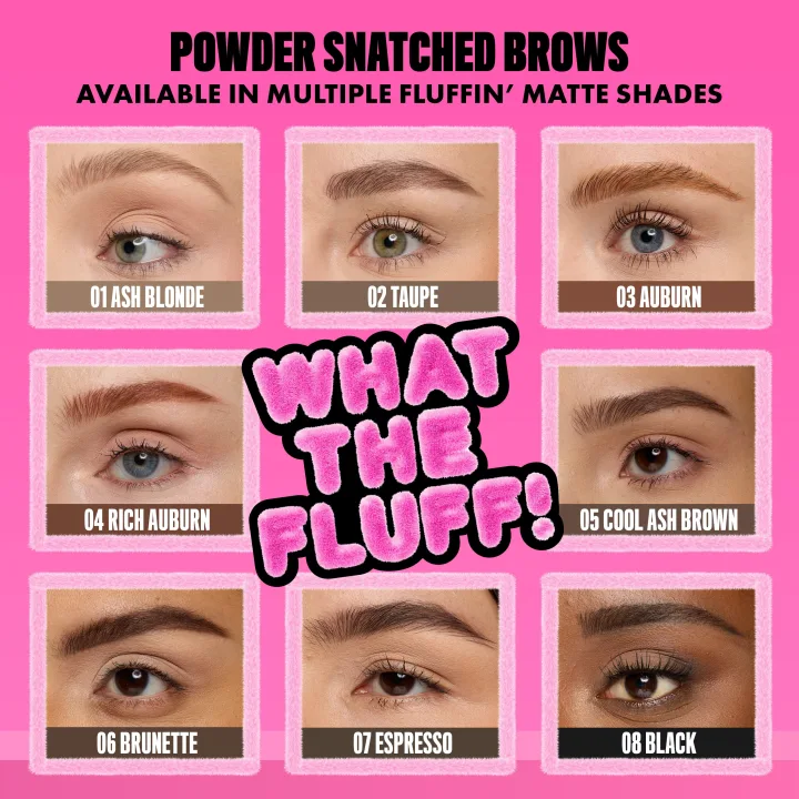 NYX Professional Makeup Fluff N Snatch Brow Powder Brynpenna 1 g 08 Black NYX Professional Makeup