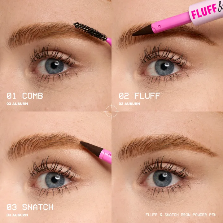 NYX Professional Makeup Fluff N Snatch Brow Powder Brynpenna 1 g 03 Auburn NYX Professional Makeup