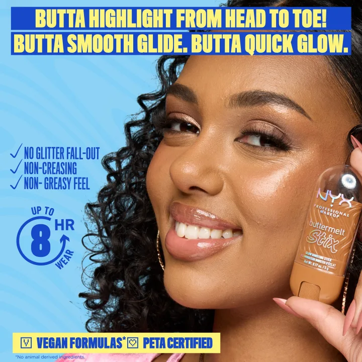NYX Professional Makeup Buttermelt Glaze Highlighter 8 ml 13 Left On Melt NYX Professional Makeup