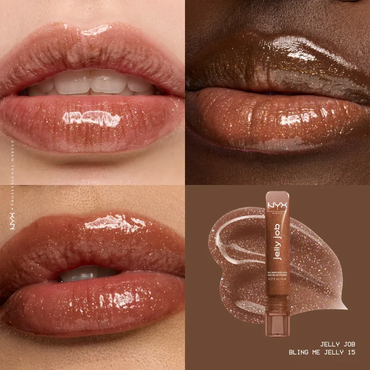 NYX Professional Makeup Jelly Job Lipgloss 8 ml 15 Bling Me Jelly NYX Professional Makeup