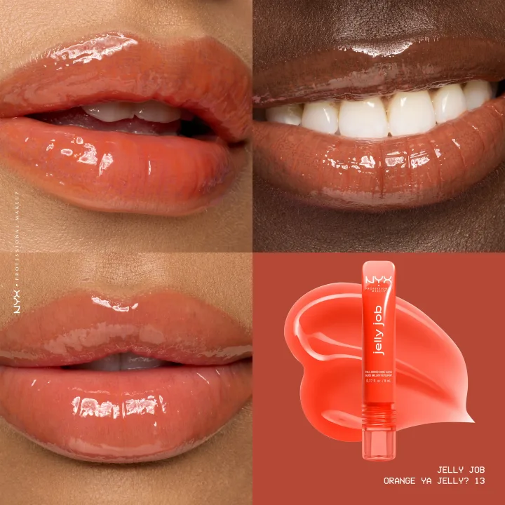 NYX Professional Makeup Jelly Job Lipgloss 8 ml 13 Orange Ya Jelly NYX Professional Makeup