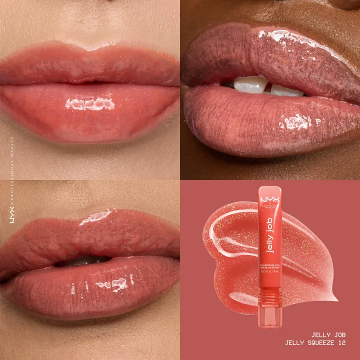 NYX Professional Makeup Jelly Job Lipgloss 8 ml 12 Jelly Squeeze NYX Professional Makeup