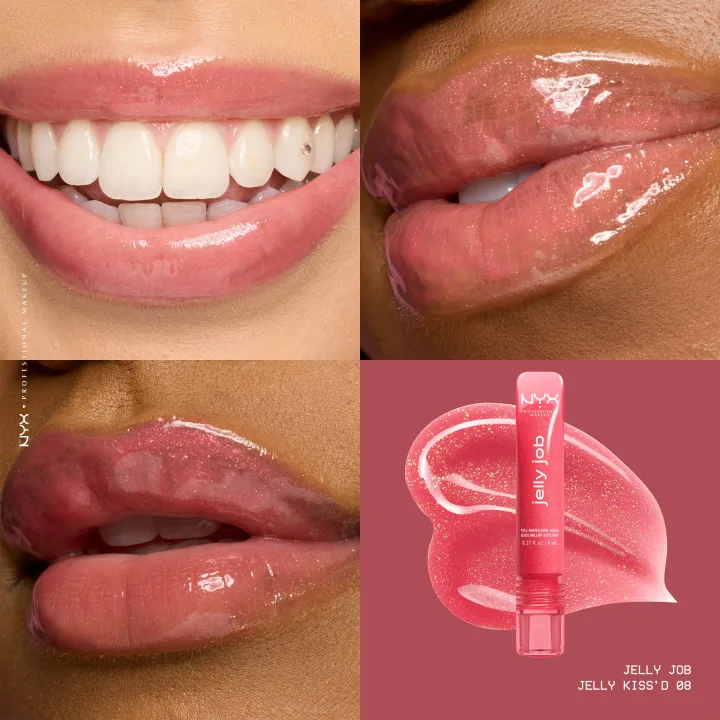 NYX Professional Makeup Jelly Job Lipgloss 8 ml 08 Jelly Kissed NYX Professional Makeup