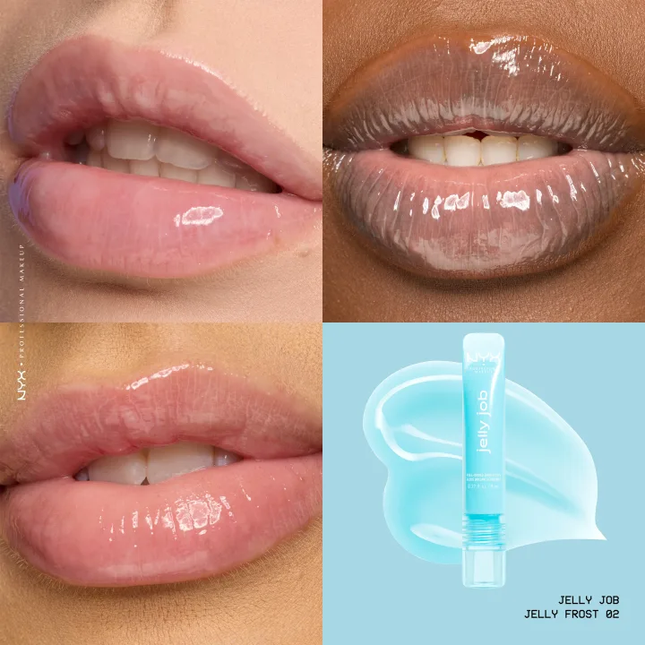 NYX Professional Makeup Jelly Job Lipgloss 8 ml 02 Jelly Frost NYX Professional Makeup