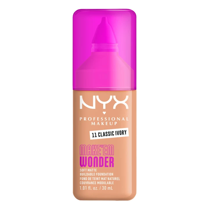 NYX Professional Makeup Make Em Wonder Foundation 30 ml 11 Classic Ivory NYX Professional Makeup