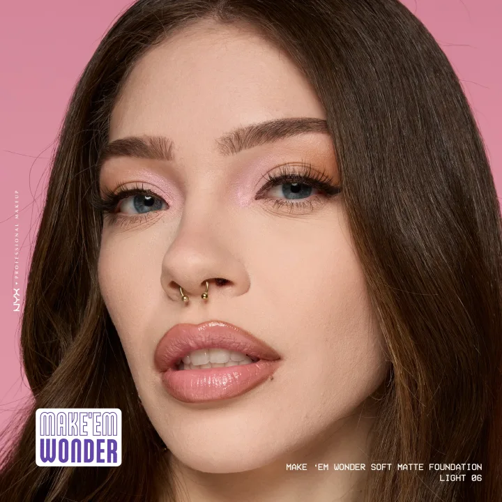 NYX Professional Makeup Make Em Wonder Foundation 30 ml 06 Light NYX Professional Makeup