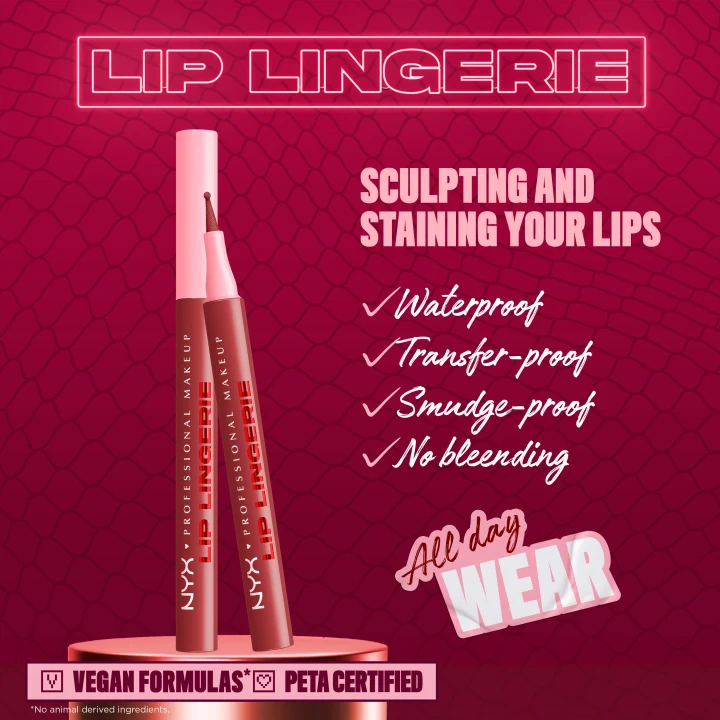 NYX Professional Makeup Lip Lingerie Liner Stain 1 ml 10 Up All Night NYX Professional Makeup