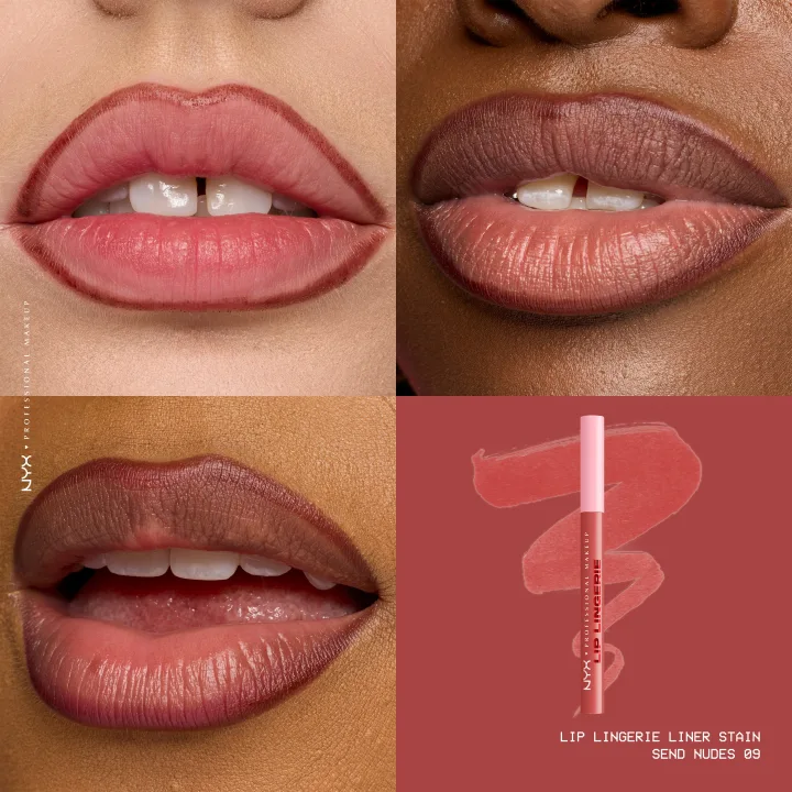 NYX Professional Makeup Lip Lingerie Liner Stain 1 ml 09 Send Nudes NYX Professional Makeup